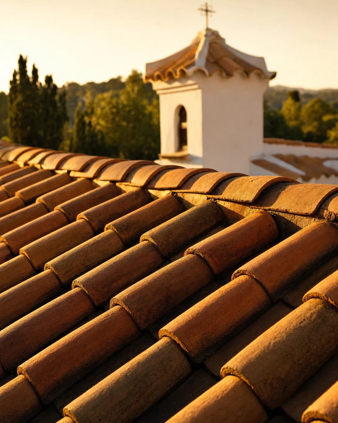 Detail of Verea Spanish clay tile